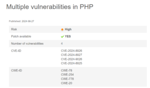 Multiple vulnerabilities in PHP - Cyber Security Team - CMC Telecom